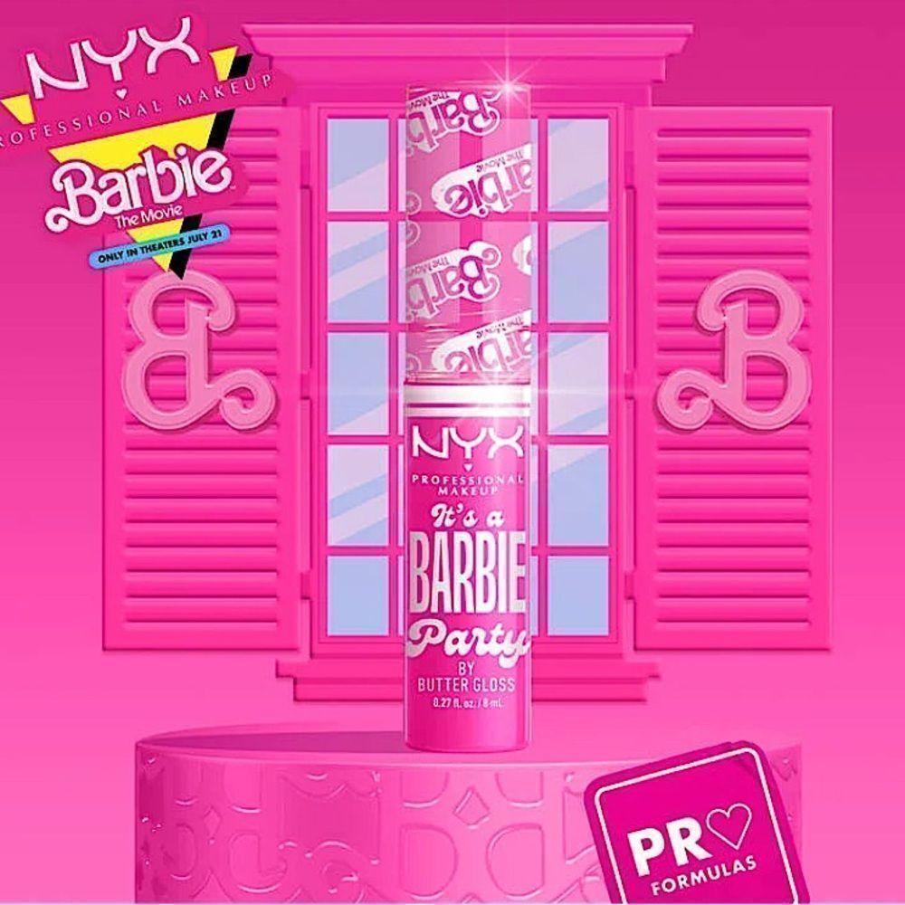 NYX It’s A Barbie Party Butter Lip Gloss Pink